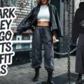 Dark Grey Cargo Pants Outfit Ideas