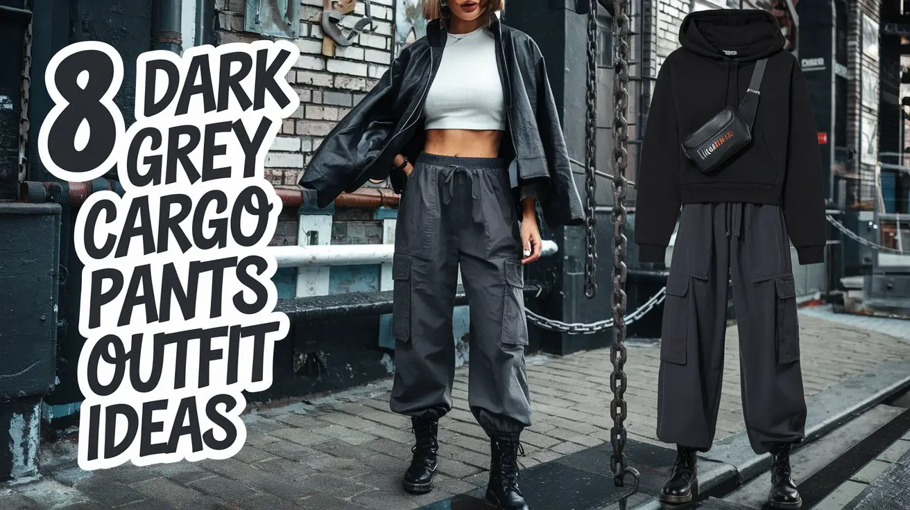 Dark Grey Cargo Pants Outfit Ideas