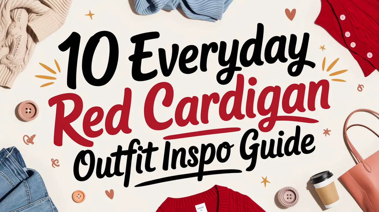 Everyday Red Cardigan Outfit Inspo Guide