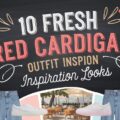 Fresh Red Cardigan Outfit Inspiration Looks
