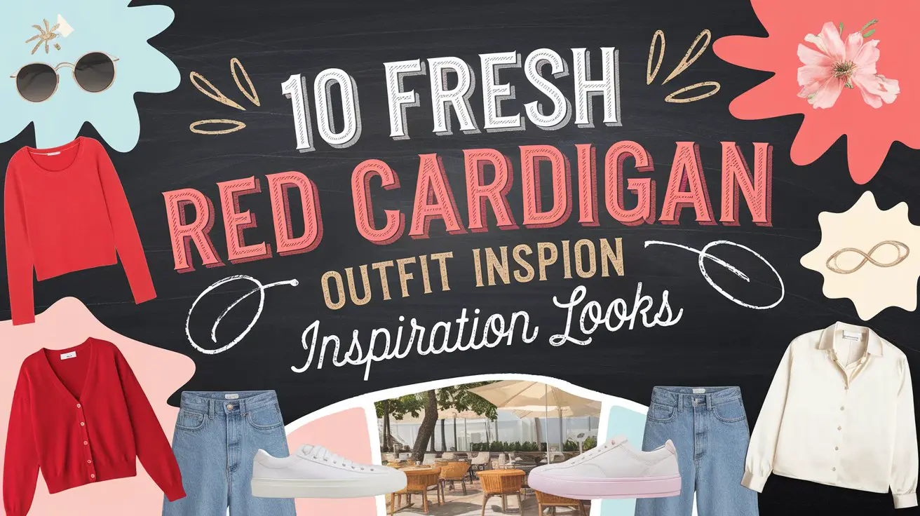Fresh Red Cardigan Outfit Inspiration Looks