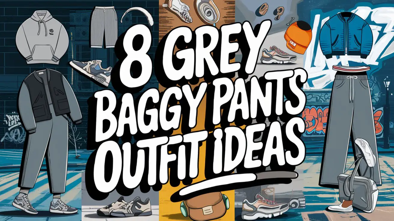 Grey Baggy Pants Outfit Ideas