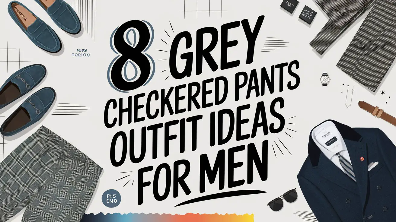 8 Grey Checkered Pants Outfit Ideas for Men That Add Pattern to ...