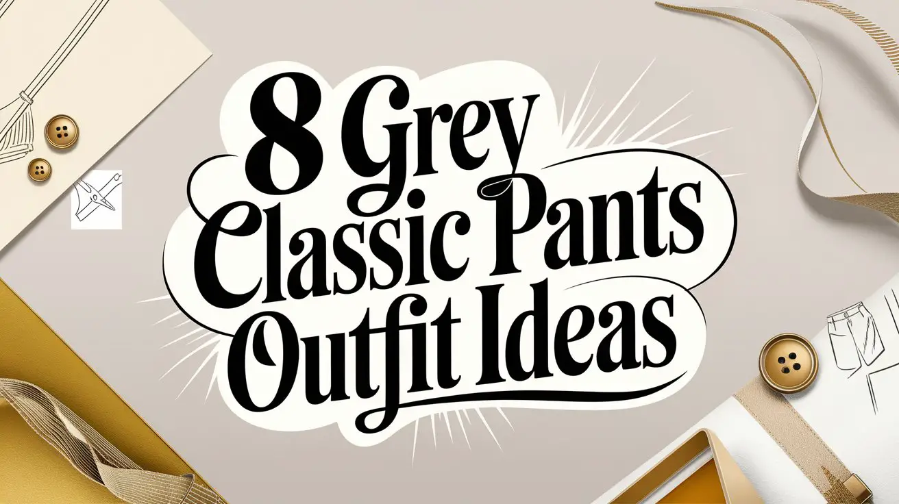 Grey Classic Pants Outfit Ideas