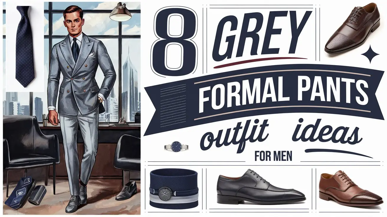 Grey Formal Pants Outfit Ideas for Men