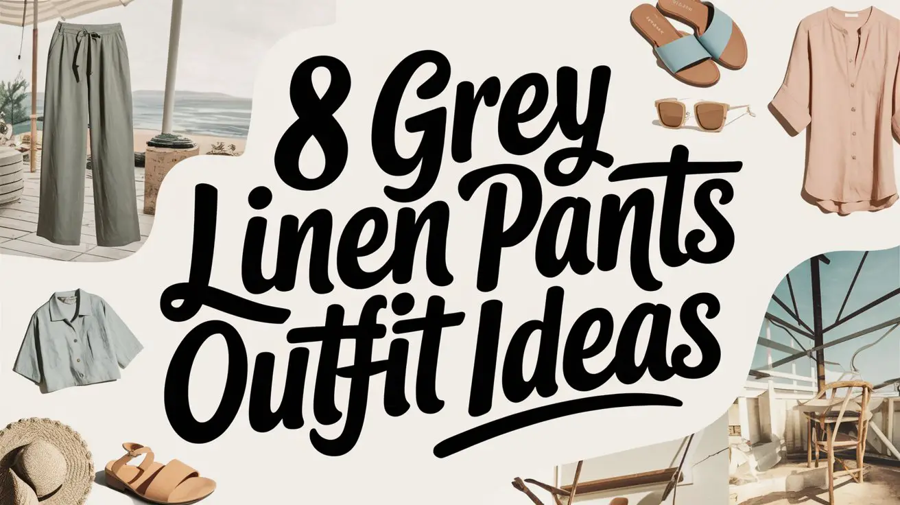 Grey Linen Pants Outfit Ideas