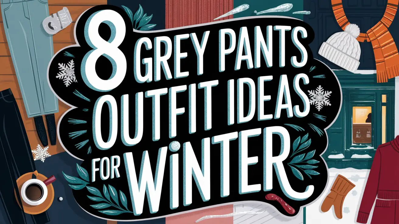 Grey Pants Outfit Ideas for Winter
