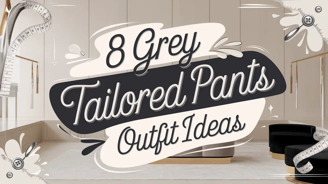 Grey Tailored Pants Outfit Ideas