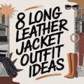 Long Leather Jacket Outfit Ideas
