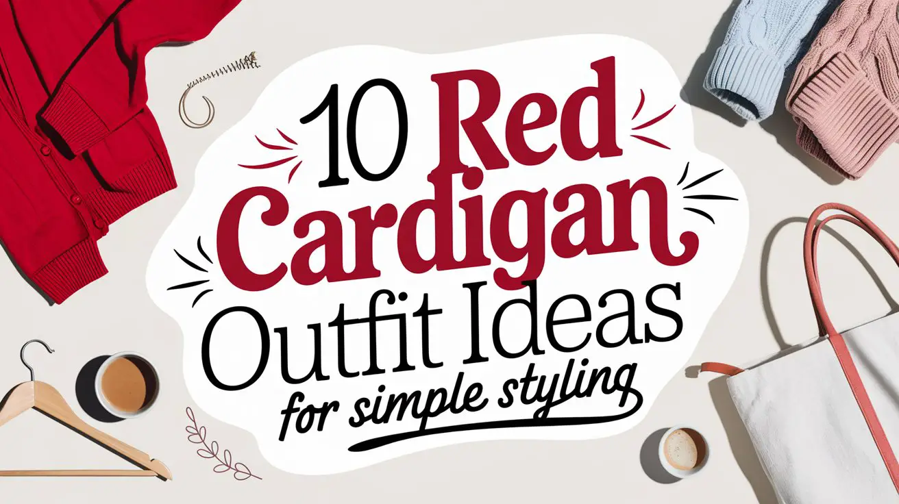 Red Cardigan Outfit Ideas for Simple Styling