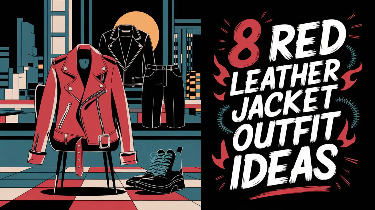 Red Leather Jacket Outfit Ideas
