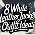 White Leather Jacket Outfit Ideas