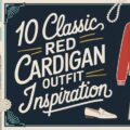 Classic Red Cardigan Outfit Inspiration