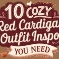 Cozy Red Cardigan Outfit Inspo You Need