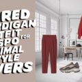 Red Cardigan Outfit Inspo for Minimal Style Lovers